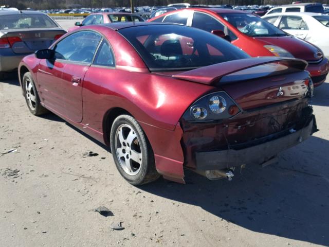 4A3AC44GX3E071933 - 2003 MITSUBISHI ECLIPSE GS BURGUNDY photo 3