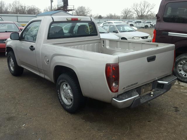 1GCCS148968265572 - 2006 CHEVROLET COLORADO BEIGE photo 3