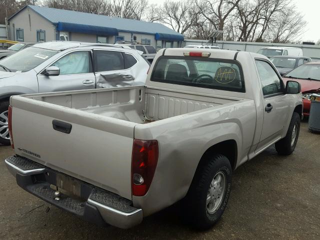 1GCCS148968265572 - 2006 CHEVROLET COLORADO BEIGE photo 4