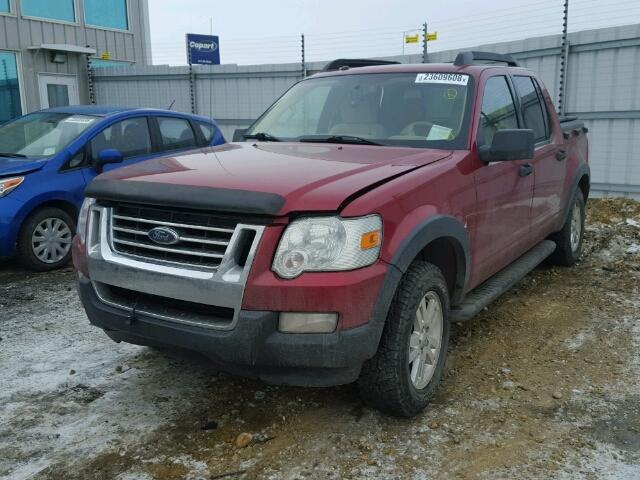 1FMEU51E08UB25727 - 2008 FORD EXPLORER S RED photo 2