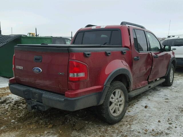 1FMEU51E08UB25727 - 2008 FORD EXPLORER S RED photo 4