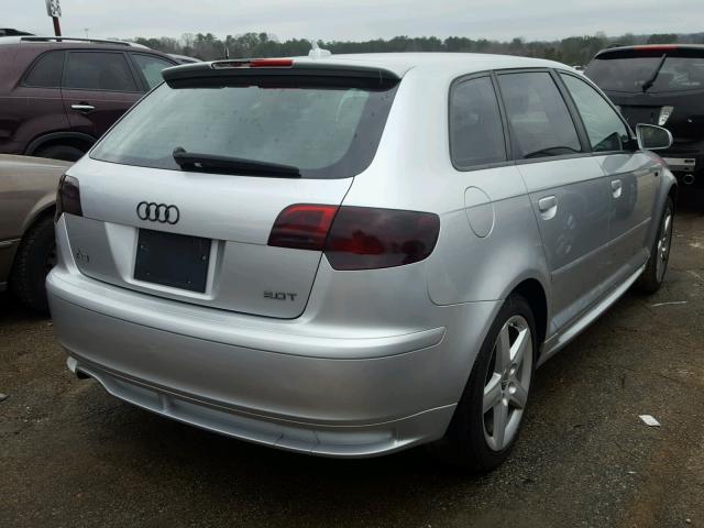 WAUHF78PX8A028824 - 2008 AUDI A3 2.0 SILVER photo 4