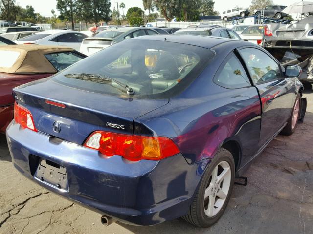 JH4DC54874S017716 - 2004 ACURA RSX BLUE photo 4