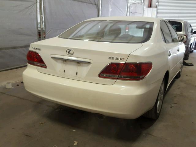 JTHBA30G155057188 - 2005 LEXUS ES 330 WHITE photo 4