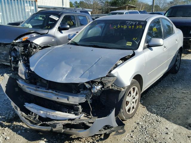 JM1BK12F181827747 - 2008 MAZDA 3 I SILVER photo 2