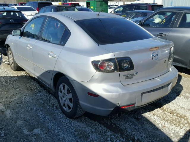 JM1BK12F181827747 - 2008 MAZDA 3 I SILVER photo 3