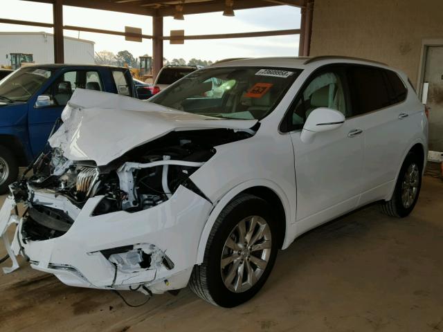 LRBFXBSA0HD018671 - 2017 BUICK ENVISION E WHITE photo 2
