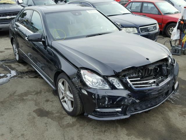 WDDHF5KB2DA742256 - 2013 MERCEDES-BENZ E 350 BLACK photo 1