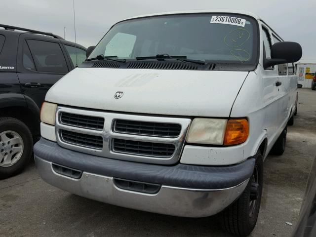 2B6KB31Z6XK571233 - 1999 DODGE RAM VAN B3 WHITE photo 2