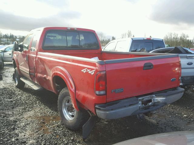 1FTSX31F9YEC59514 - 2000 FORD F350 SRW S RED photo 3