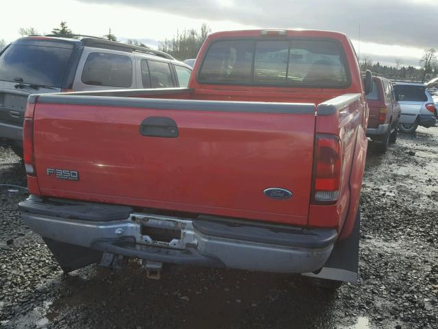 1FTSX31F9YEC59514 - 2000 FORD F350 SRW S RED photo 4