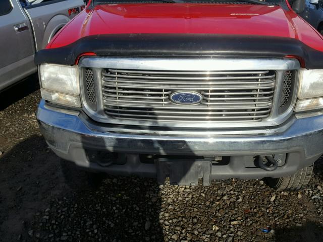 1FTSX31F9YEC59514 - 2000 FORD F350 SRW S RED photo 7