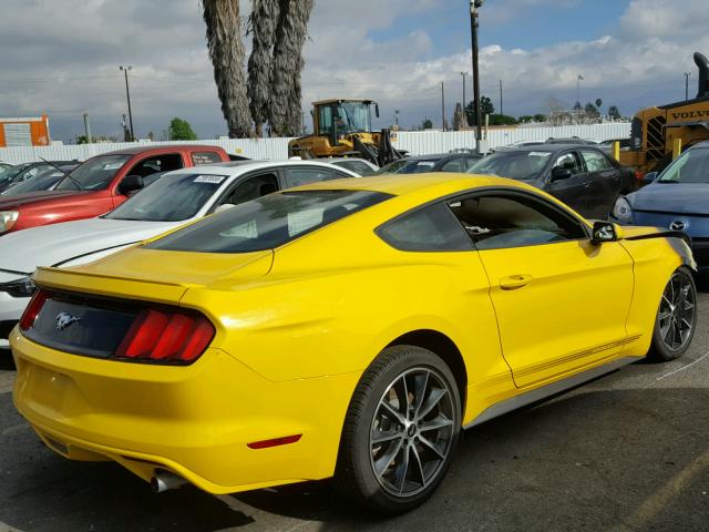 1FA6P8TH7G5246553 - 2016 FORD MUSTANG YELLOW photo 4