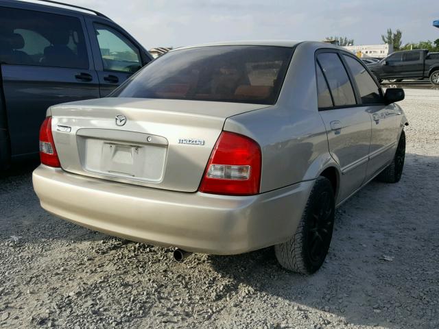 JM1BJ225610429378 - 2001 MAZDA PROTEGE LX BEIGE photo 4