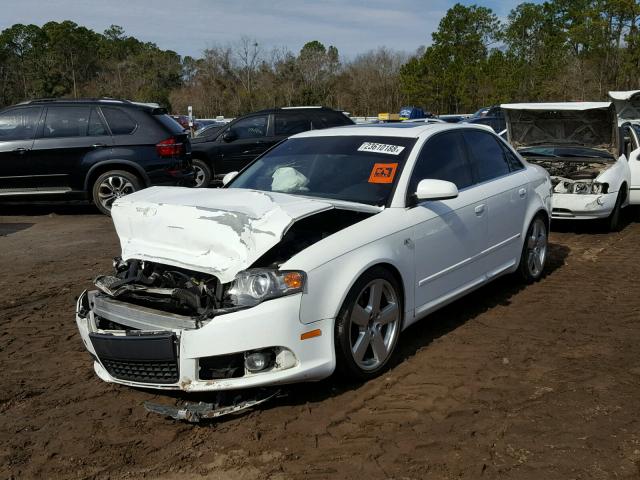 WAUDF78E48A052923 - 2008 AUDI A4 2.0T QU WHITE photo 2