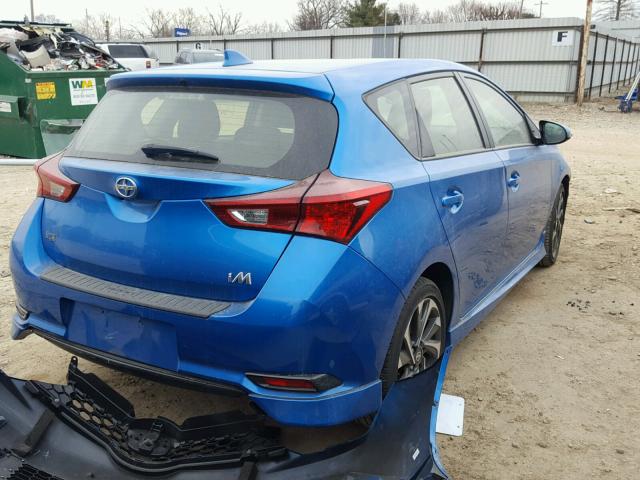 JTNKARJE1GJ515108 - 2016 TOYOTA SCION IM BLUE photo 4