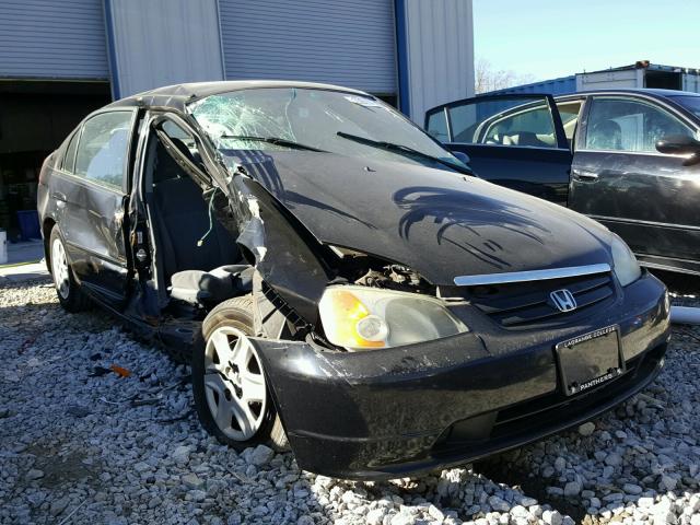 2HGES16503H592008 - 2003 HONDA CIVIC LX BLACK photo 1