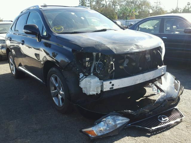 2T2ZK1BAXCC078336 - 2012 LEXUS RX 350 BLACK photo 1