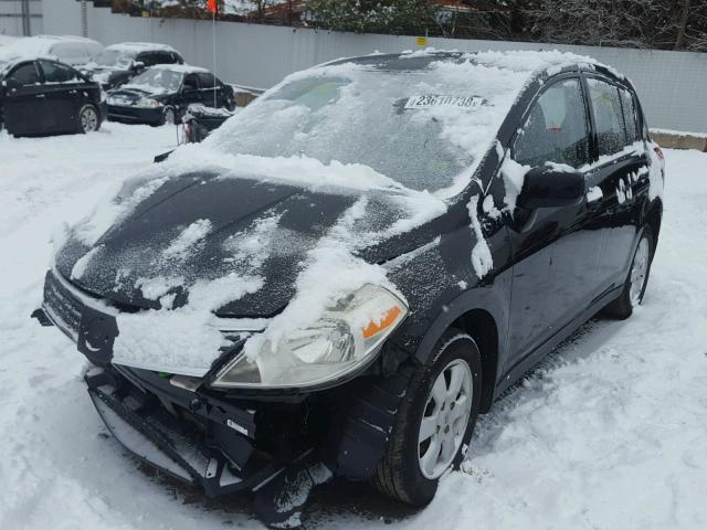 3N1BC13EX8L425854 - 2008 NISSAN VERSA S BLACK photo 2