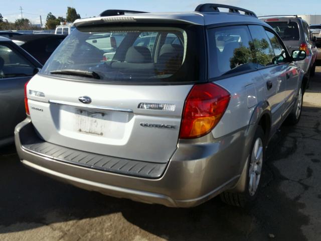 4S4BP61C577314529 - 2007 SUBARU LEGACY OUT SILVER photo 4