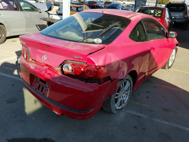 JH4DC54845S018226 - 2005 ACURA RSX RED photo 4