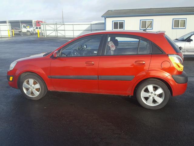 KNADE163976234653 - 2007 KIA RIO 5 SX RED photo 9