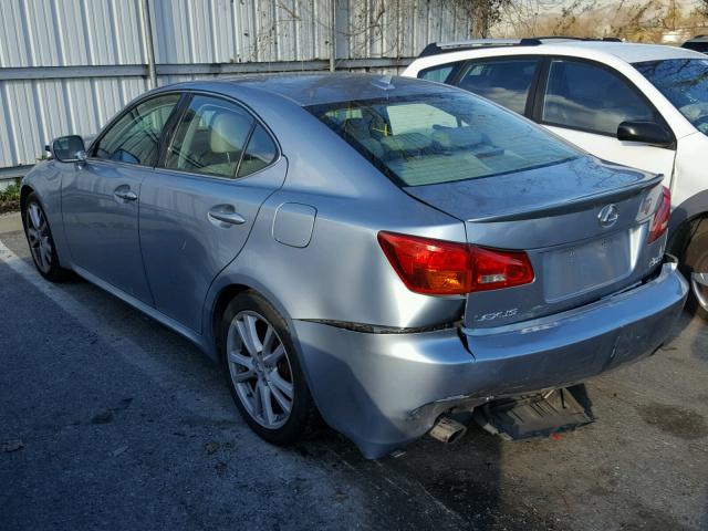 JTHBK262372041243 - 2007 LEXUS IS 250 SILVER photo 3