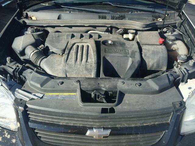 1G1AK15F277129241 - 2007 CHEVROLET COBALT LS BLACK photo 7