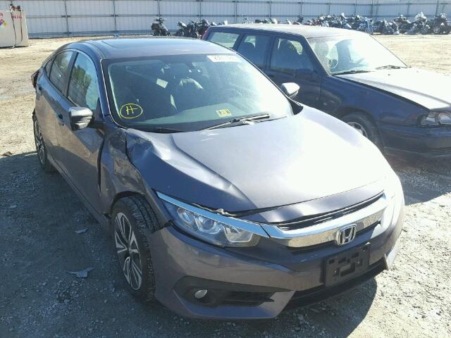2HGFC1F76GH650194 - 2016 HONDA CIVIC EXL GRAY photo 1