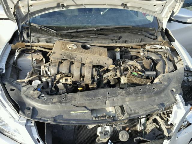 3N1AB7AP3EL694974 - 2014 NISSAN SENTRA S SILVER photo 7