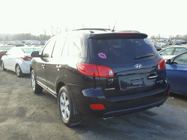 5NMSH13E29H276918 - 2009 HYUNDAI SANTA FE S BLACK photo 3