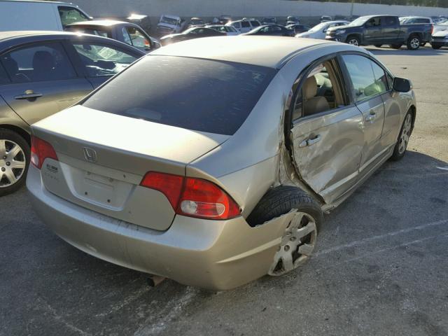 1HGFA16598L080734 - 2008 HONDA CIVIC LX GOLD photo 4