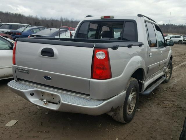 1FMZU77K74UB85847 - 2004 FORD EXPLORER S SILVER photo 4