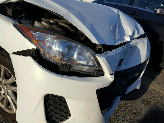 JM1BL1V83C1657748 - 2012 MAZDA 3 I WHITE photo 9