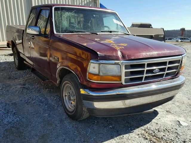 1FTEX15H3SKA28288 - 1995 FORD F150 MAROON photo 1