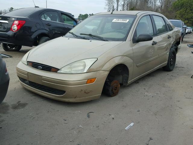 1FAFP34P82W338962 - 2002 FORD FOCUS SE BEIGE photo 2