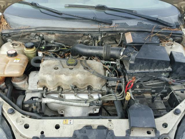 1FAFP34P82W338962 - 2002 FORD FOCUS SE BEIGE photo 7