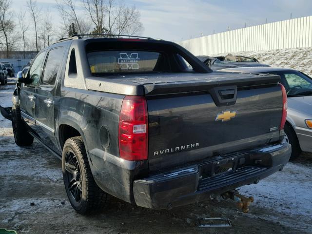 3GNTKGE32BG160048 - 2011 CHEVROLET AVALANCHE BLACK photo 3