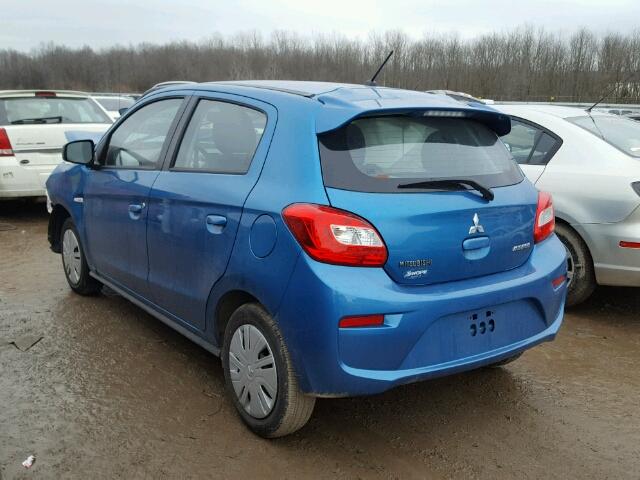 ML32A3HJ0HH019894 - 2017 MITSUBISHI MIRAGE ES BLUE photo 3