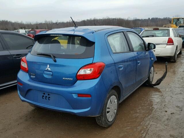 ML32A3HJ0HH019894 - 2017 MITSUBISHI MIRAGE ES BLUE photo 4