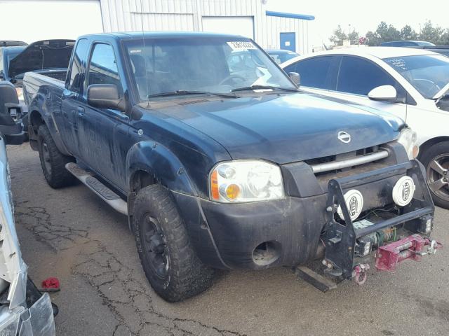 1N6ED26Y02C369121 - 2002 NISSAN FRONTIER K BLACK photo 1