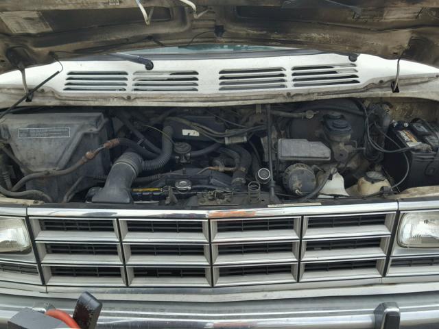 2B6HB21Y1MK436006 - 1991 DODGE RAM VAN B2 TWO TONE photo 7