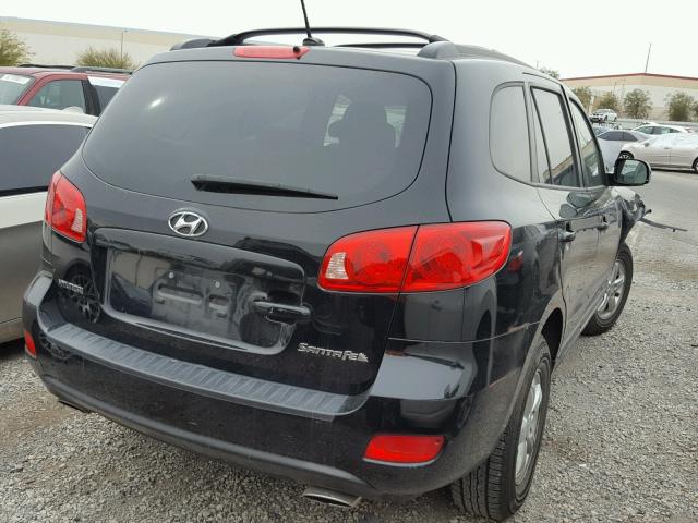 5NMSG13D97H112511 - 2007 HYUNDAI SANTA FE G BLACK photo 4