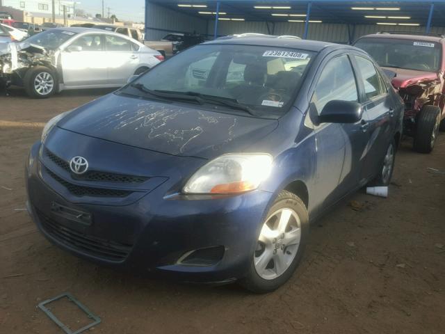 JTDBT923681220650 - 2008 TOYOTA YARIS BLUE photo 2