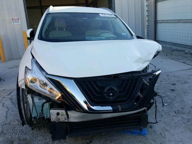 5N1AZ2MG2HN123581 - 2017 NISSAN MURANO S WHITE photo 10