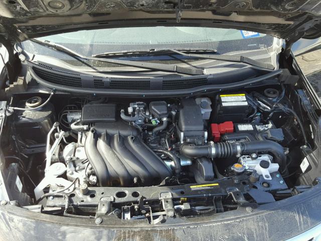 3N1CN7AP5JL815689 - 2018 NISSAN VERSA S BLACK photo 7