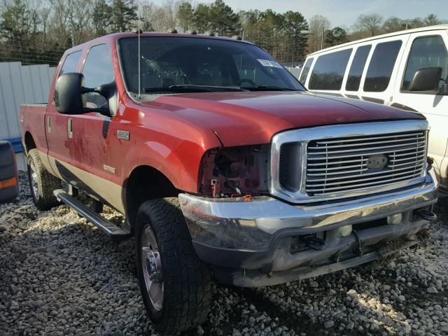 1FTNW21P94EA05797 - 2004 FORD F250 SUPER MAROON photo 1