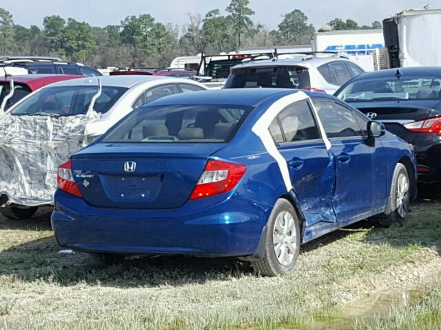 2HGFB2F5XCH535681 - 2012 HONDA CIVIC LX BLUE photo 4