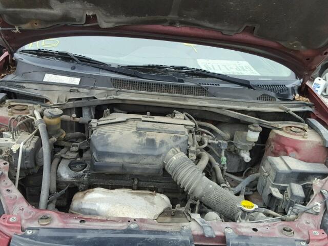 JTEGD20V650063908 - 2005 TOYOTA RAV4 MAROON photo 7