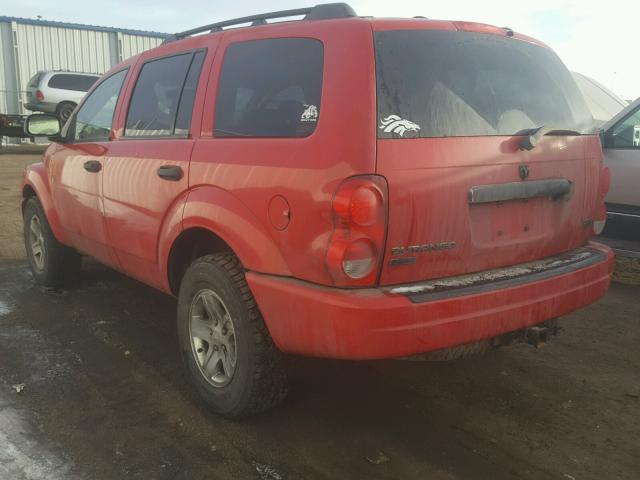 1D8HB58D55F514482 - 2005 DODGE DURANGO LI RED photo 3